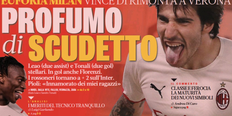 Аромат Скудетто. Заголовки Gazzetta, TuttoSport и Corriere за 9 мая