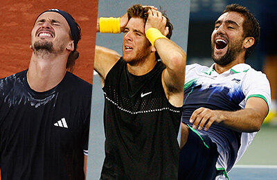 статистика, ATP, Доминик Тим, US Open, Стэн Вавринка, Энди Маррей, Карлос Алькарас, Новак Джокович, Даниил Медведев, Хуан Мартин дель Потро, Марин Чилич, Янник Синнер, Ролан Гаррос, Australian Open