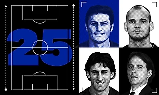 Сборная «Интера» за 25 лет: Дзанетти, Снейдер, Милито. Тренер – Индзаги