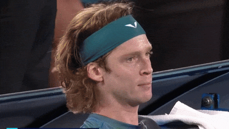 Australian Open Рублева в 4 гифках – от триумфа до тоски