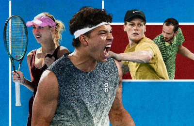 Australian Open, New Balance, Wilson, Hugo, Lacoste, Nike, Янник Синнер, Тэйлор Фриц, Даниил Медведев, Томми Пол, Стэн Вавринка, Сорана Кырстя, Анастасия Потапова, Ига Швентек, Бен Шелтон, Коко Гауфф, Рейлли Опелка