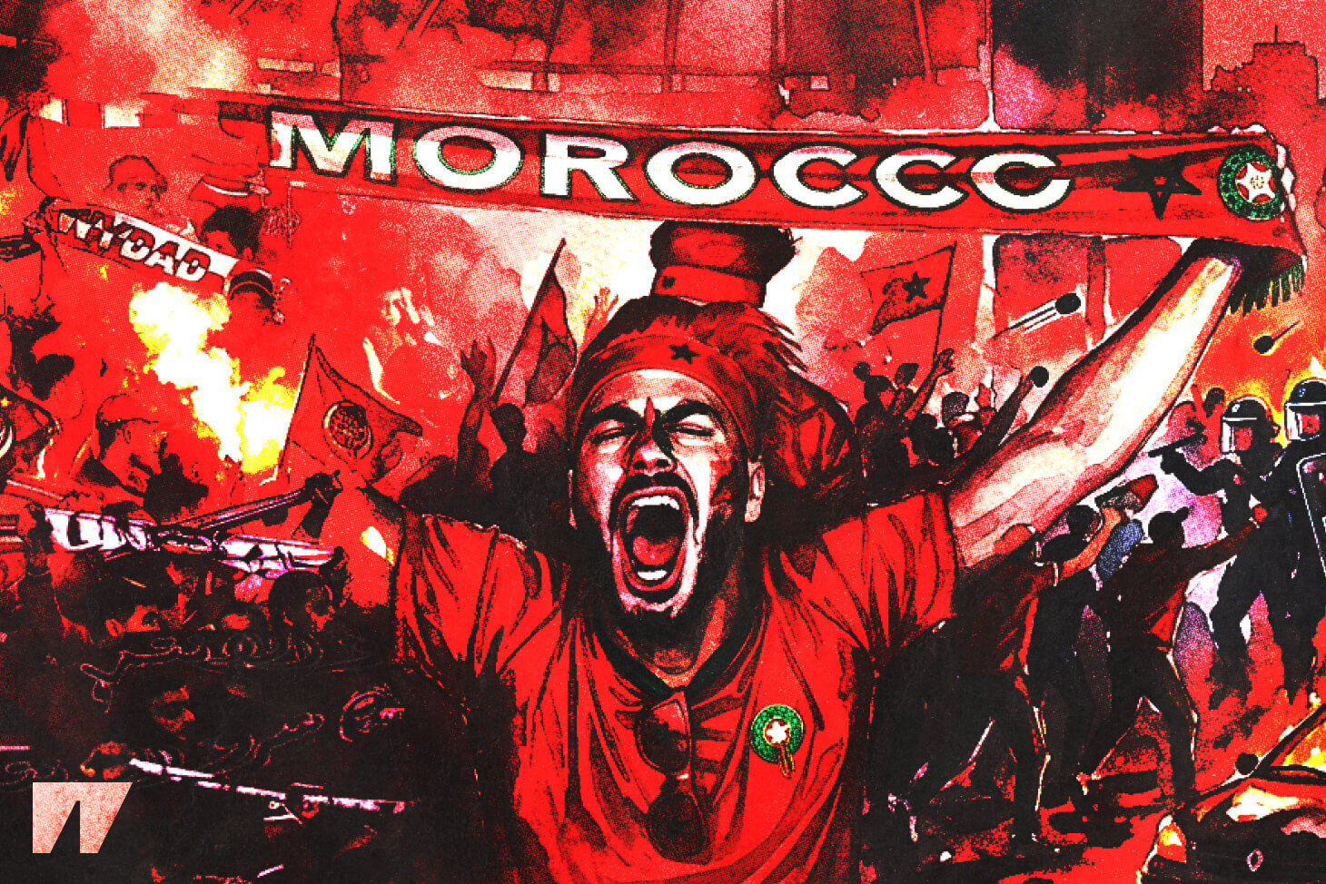 Париж, внимание! Марокканские фанаты 🔥