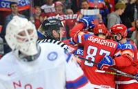 Сборная России по хоккею с шайбой, Сборная Норвегии по хоккею, Иван Телегин, Степан Санников, Артемий Панарин, Роман Любимов, Илья Сорокин, ЧМ по хоккею