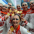 Женская сборная России по водным видам спорта, Пекин-2008, синхронное плавание, Анастасия Давыдова, Анастасия Ермакова, Наталья Ищенко, Женская сборная Испании по водным видам спорта, Женская сборная Китая по водным видам спорта, Эльвира Хасянова, Ольга Кужела, Анна Шорина, Елена Овчинникова, Светлана Ромашина, Женская сборная Японии по водным видам спорта