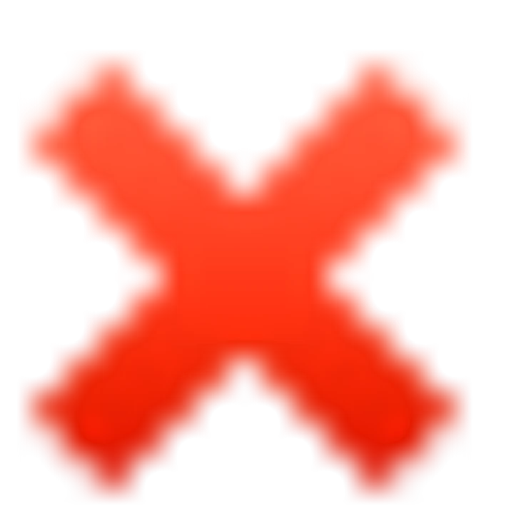 ❌