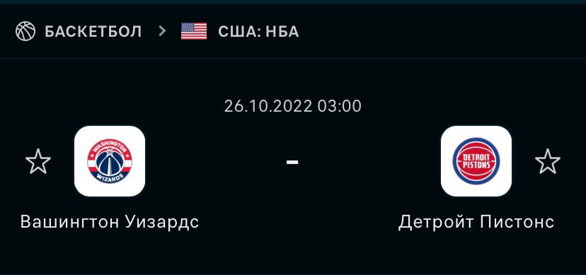 Ставки на спорт, Детройт, Ставки на сегодня, Ставки на баскетбол, НБА, Вашингтон