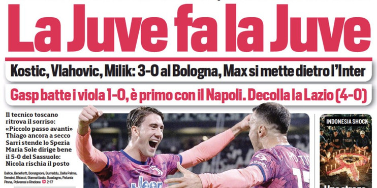 «Юве» исполнил «Юве». Заголовки Gazzetta, TuttoSport и Corriere за 3 октября