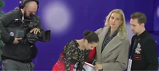 Этери Тутберидзе  и Женя Медведева. Саранск. Чемпионат России