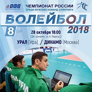 Прогноз 28.10.2017г. Волейбол. Урал - Динамо