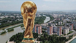 ЧМ повсюду – даже в Казахстане. Дизайнер sports-ru.com доставил Кубок мира в наши города