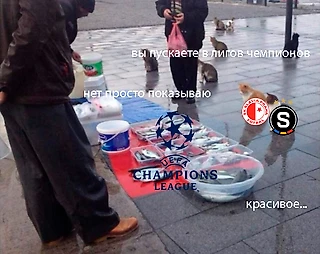 Вы пускаете в лигов чемпионов