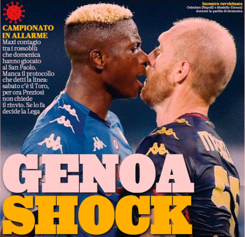 «Дженоа» шокирует. Заголовки Gazzetta, TuttoSport и Corriere за 29 сентября