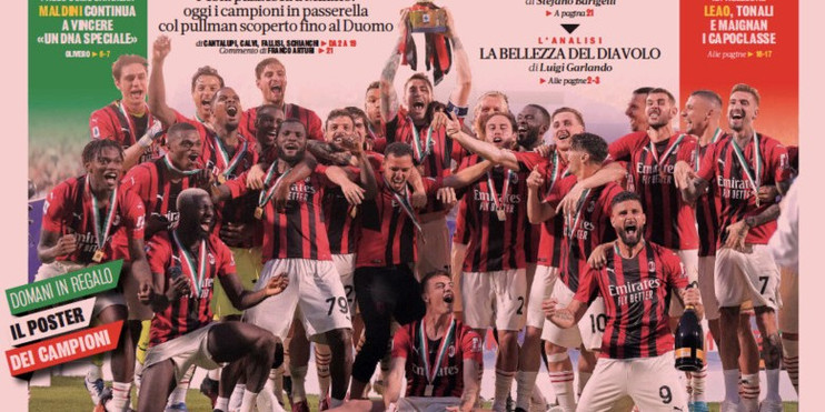 Сказочный «Милан». Заголовки Gazzetta, TuttoSport и Corriere за 23 мая