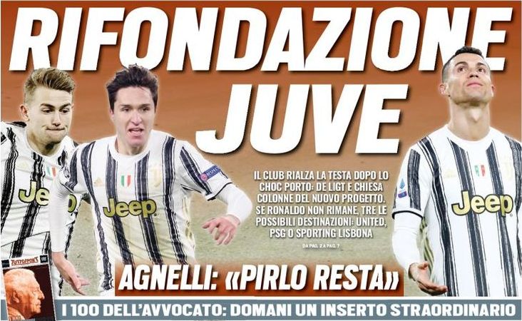 Перестройка «Юве». Заголовки Gazzetta, TuttoSport и Corriere за 11 марта