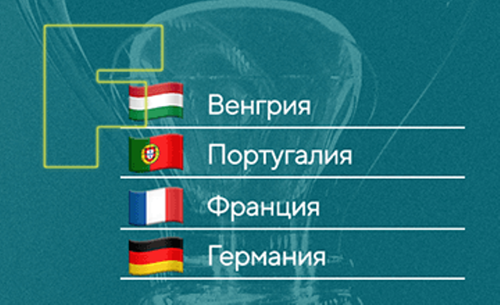 Сборная Португалии по футболу, Сборная Франции по футболу, Сборная Венгрии по футболу, Сборная Германии по футболу