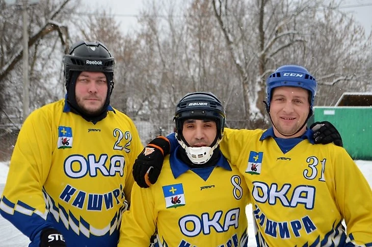Хоккеисты команды &quout;Ока&quout;