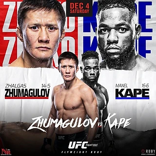 Четвертый поединок Жумагулова в UFC: анголец Капе назвал Жако «Боратом» и обещал поставить казахов на колени