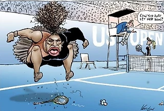Карикатура на Серену Уильямс по мотивам финала US Open взбесила правозащитников