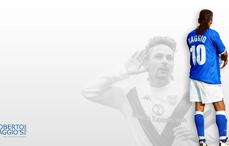 Обои футбол, футболист, Brescia Calcio, Роберто Баджо, Божественный Хвостик, Брешиа, Roberto Baggio картинки на рабочий стол, раздел спорт – скачать