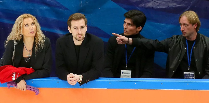 Этери Тутберидзе, Евгений Плющенко, Александра Игнатова (Трусова)
