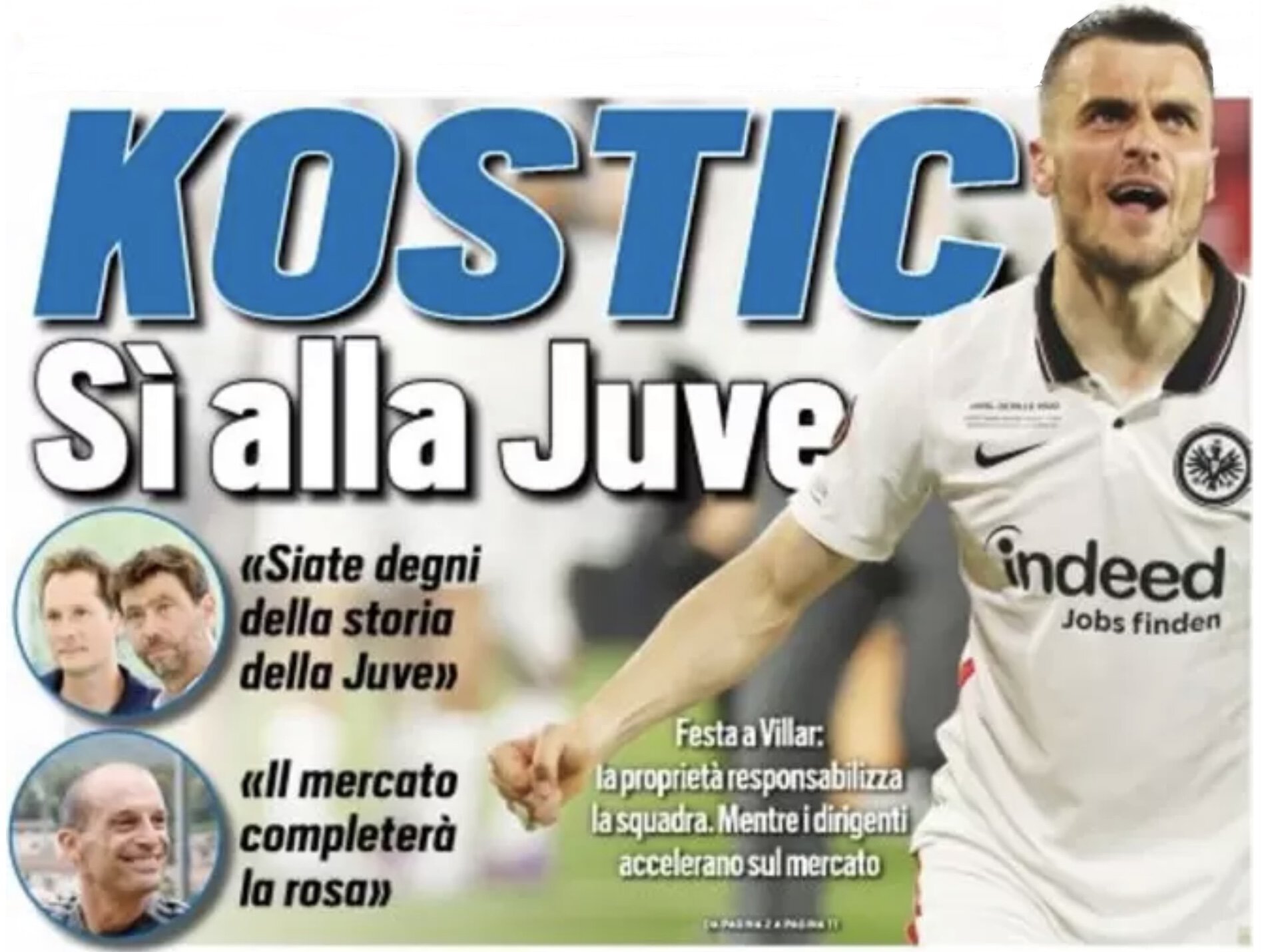 Костич: согласие на «Юве». Заголовки Gazzetta, TuttoSport и Corriere за 5 августа