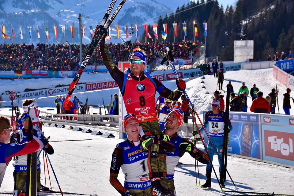 Сборная Германии по биатлону, Арнд Пайффер, Симон Шемп, Чемпионат мира по биатлону, Эрик Лессер, Йоханнес Бо, Сборная Австрии по биатлону, Симон Эдер, Бенедикт Долль, Сборная Норвегии по биатлону