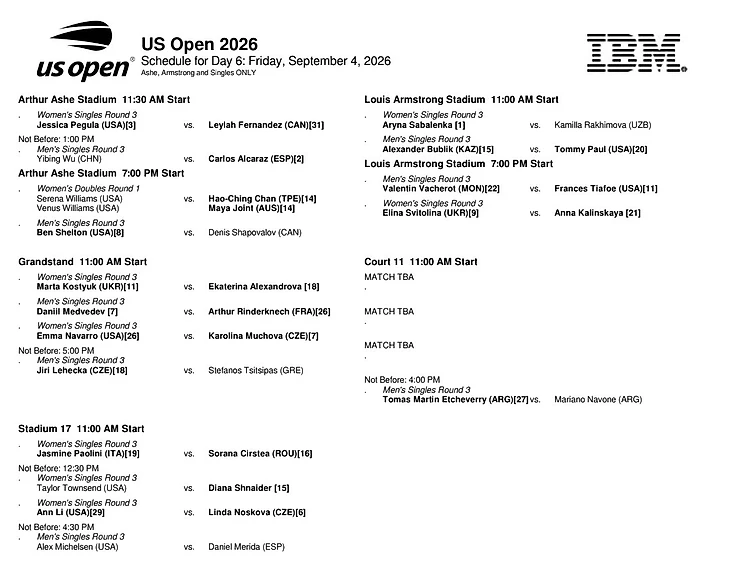 Изображение поста пользователя Tennis Updates от 19:34:11 03.09.2026