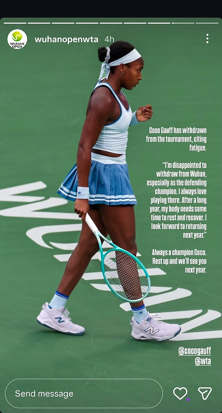 Изображение поста пользователя Tennis Updates от 18:44:04 07.10.2026