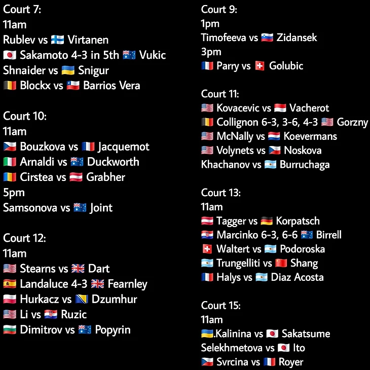Изображение 2 поста пользователя Tennis Updates от 11:44:15 31.08.2026