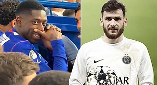 Дембеле подколол Хвичу. Не дал грузину заскучать на скамейке