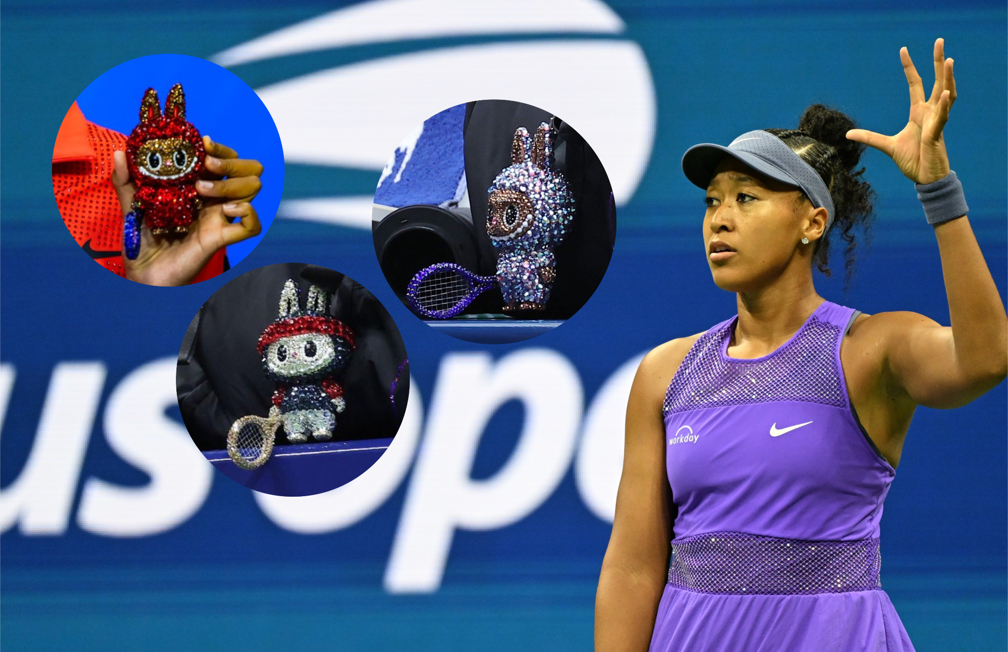 Лабубу головного мозга. Все блестящие игрушки Осаки на US Open-2025