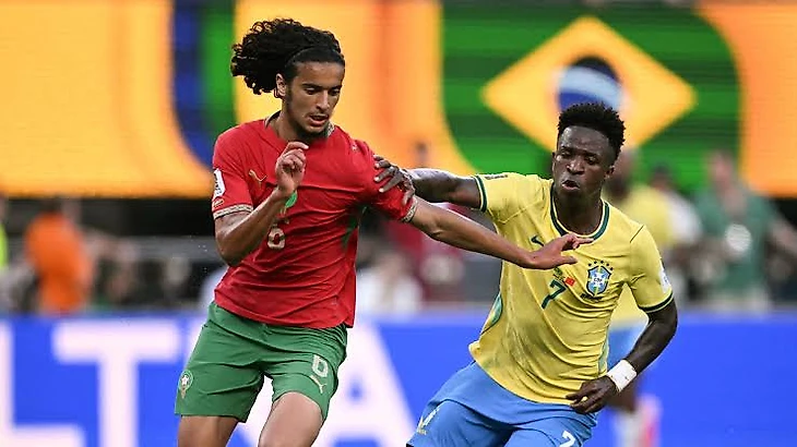 Arsenal-linked Ayyoub Bouaddi responds as journalist asks whether Morocco star is coming to the Premier League after magical display against Brazil | Goal.com