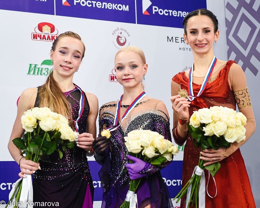 Александра Игнатова (Трусова), Сергей Дудаков, Елена Костылева, Этери Тутберидзе, Евгений Плющенко, Даниил Глейхенгауз