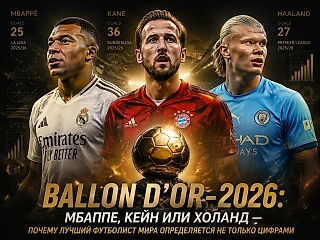 Золотой мяч-2026: Мбаппе, Кейн или Холанд — почему лучший футболист мира определяется не только цифрами