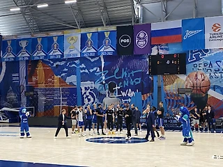 Тренировка БК «Зенит» в присутствие болельщиков