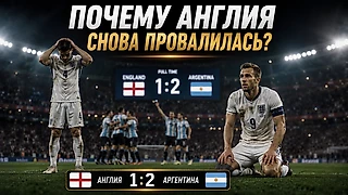 🏴 Сборная Англии снова испугалась победить? Разбираем провальный полуфинал против Аргентины (1:2)
