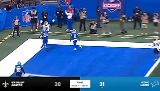🟠 Orleans Saints VS Detroit Lions - победа фаворита на грани (1 неделя NFL)
