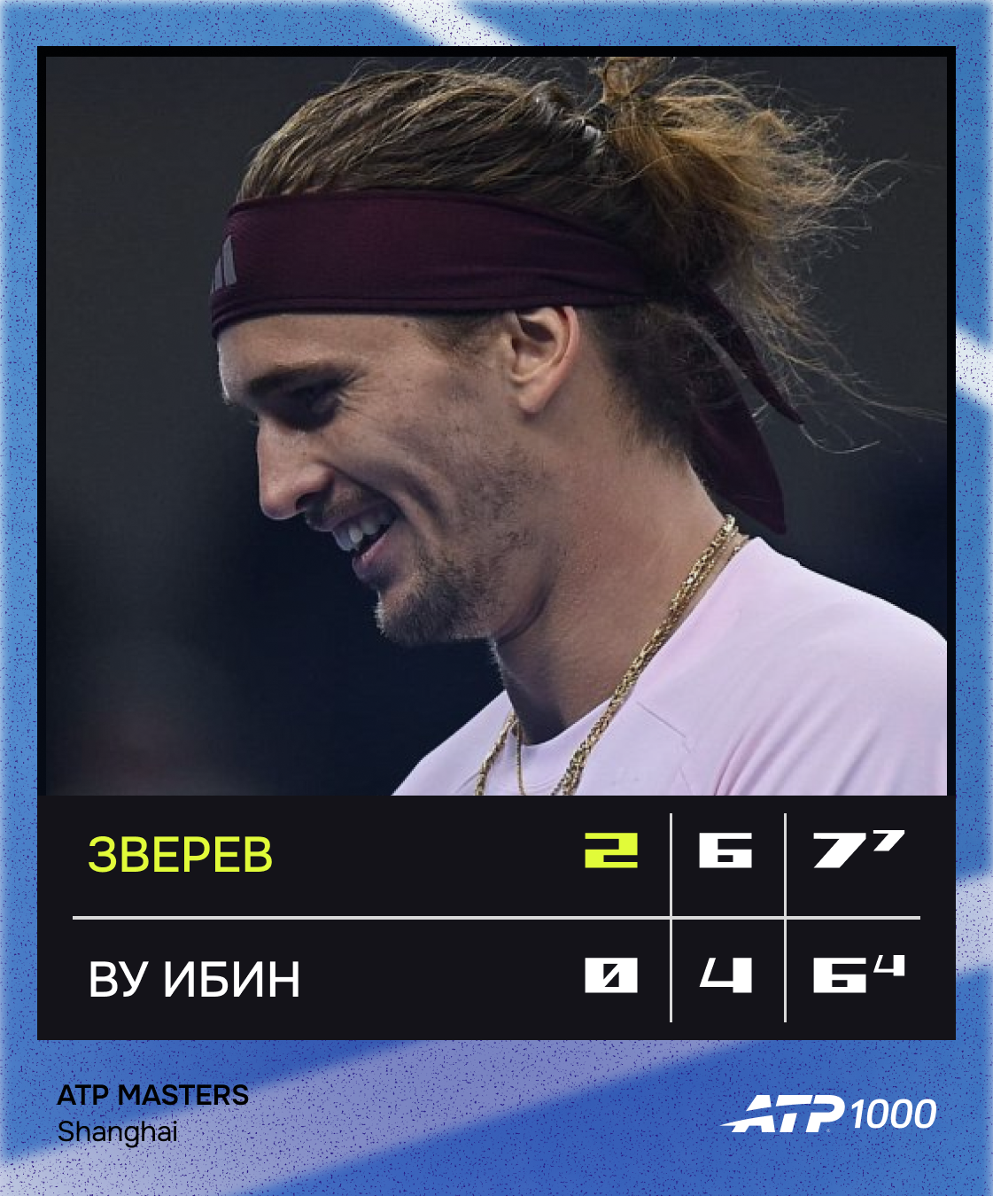 Ибин У, Shanghai Rolex Masters, ATP, Александр Зверев