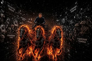 Катафалк пролетает на красный