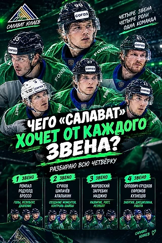 💚🏒 ЧЕГО «САЛАВАТ» ХОЧЕТ ОТ КАЖДОГО ЗВЕНА?