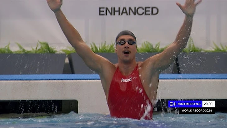 20.89?! Kristian Gkolomeev SMASHES 50 Free WORLD RECORD | Enhanced Games