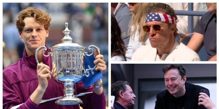 От Илона Маска до Мэттью Макконахи: звездные гости на мужском финале US Open🎾
