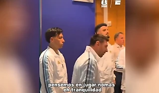 Появилось видео со словами Месси игрокам Аргентины перед финалом: «Забудем обо всем, хорошо?»