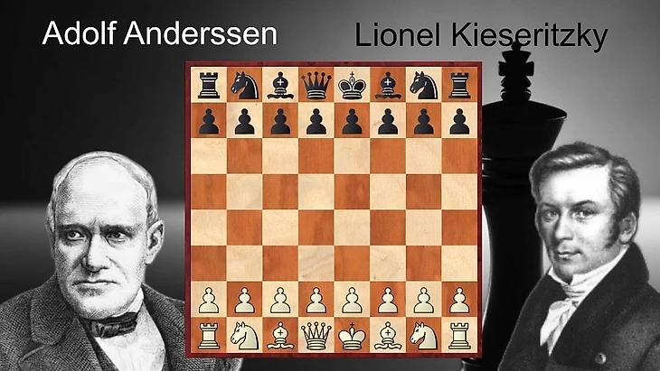 Šachová hra Adolf Anderssen vs. Lionel Kieseritzky